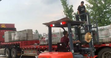 安庆 黄金麻冰裂纹，地铺石装车