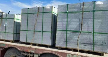 安庆 芝麻白花岗岩地铺石装车日常