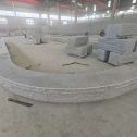 安庆 芝麻白异形坐凳，自然面光面弧形加工