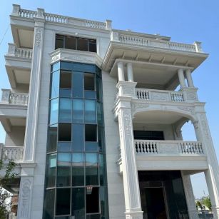 安庆 白麻花岗岩别墅外墙干挂效果展示