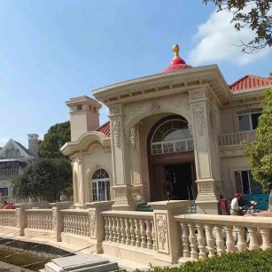 安庆 黄金麻花岗岩欧式别墅