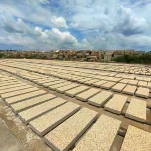 安庆 黄金麻荔枝面花岗岩石材地铺石防护中