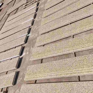 安庆 黄金麻花岗岩光面楼梯踏步