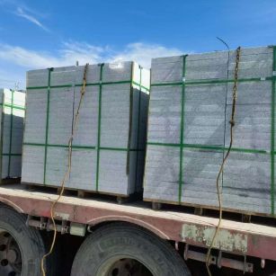 安庆 芝麻白花岗岩地铺石装车日常