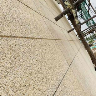 安庆 黄金麻花岗岩荔枝面外墙干挂石材效果示例