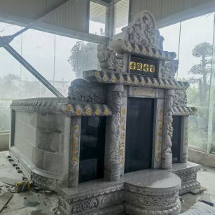 安庆 芝麻白墓碑效果展示图