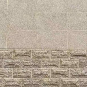 安庆 黄金麻自然面蘑菇石配荔枝面干挂