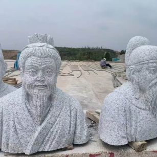 安庆 白麻花岗岩石材人物立体雕刻