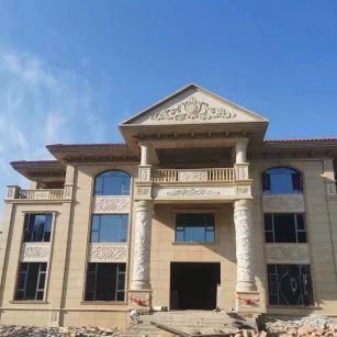 安庆 黄金麻花岗岩别墅外墙干挂