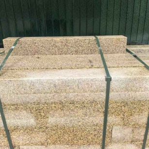 安庆 黄金麻花岗岩石材机切面栏杆料半成品