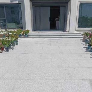 安庆 芝麻白花岗岩地铺石地面铺装