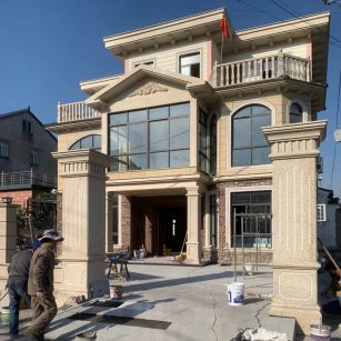 安庆 黄金麻花岗岩荔枝面别墅外墙干挂私家专属