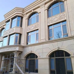 安庆 黄金麻花岗岩别墅外墙干挂