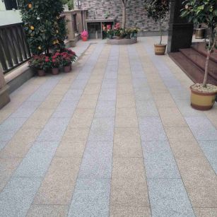 安庆 黄金麻白麻荔枝面庭院铺装展示