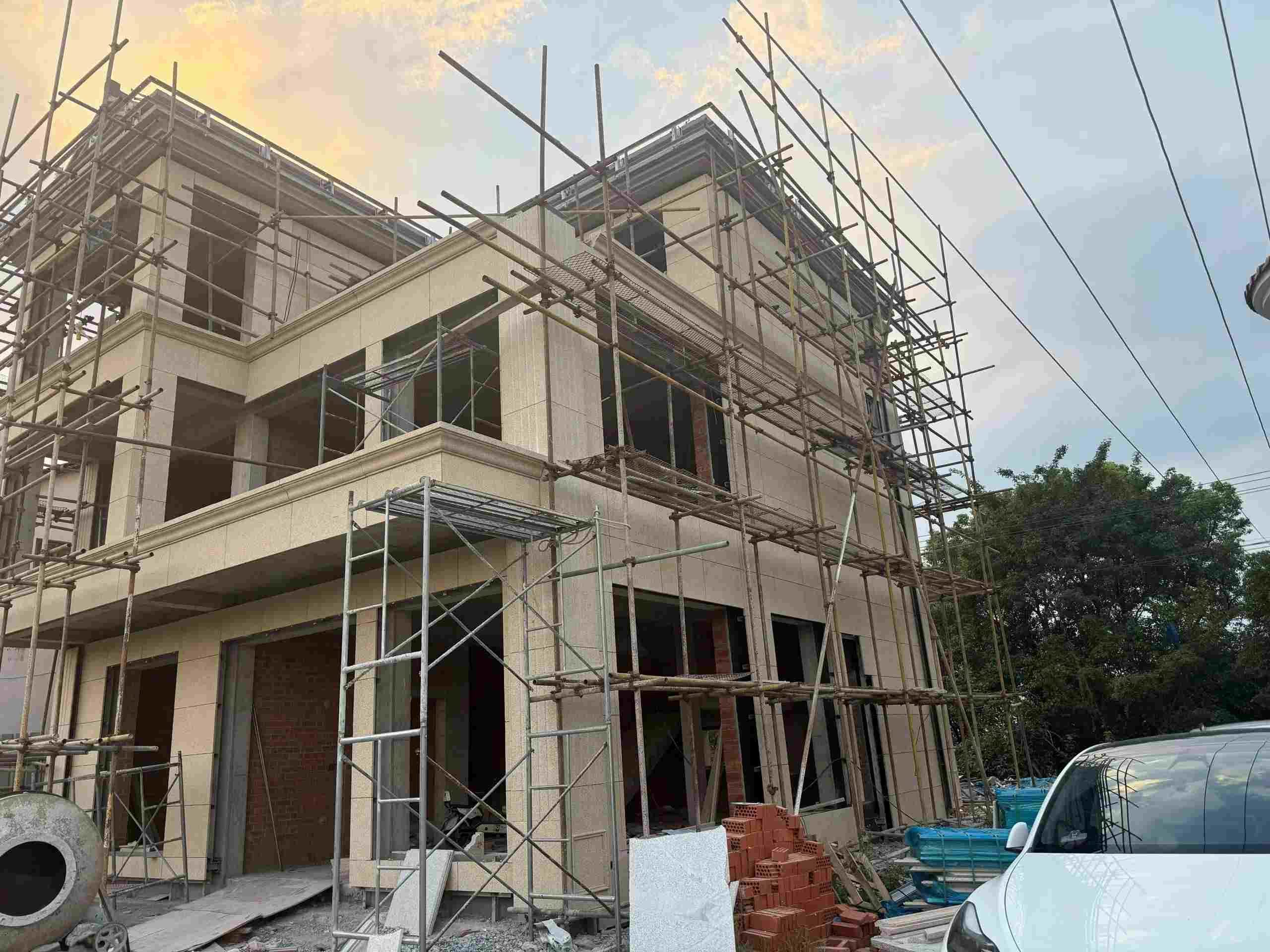 安庆 黄金麻荔枝面花岗岩外墙干挂