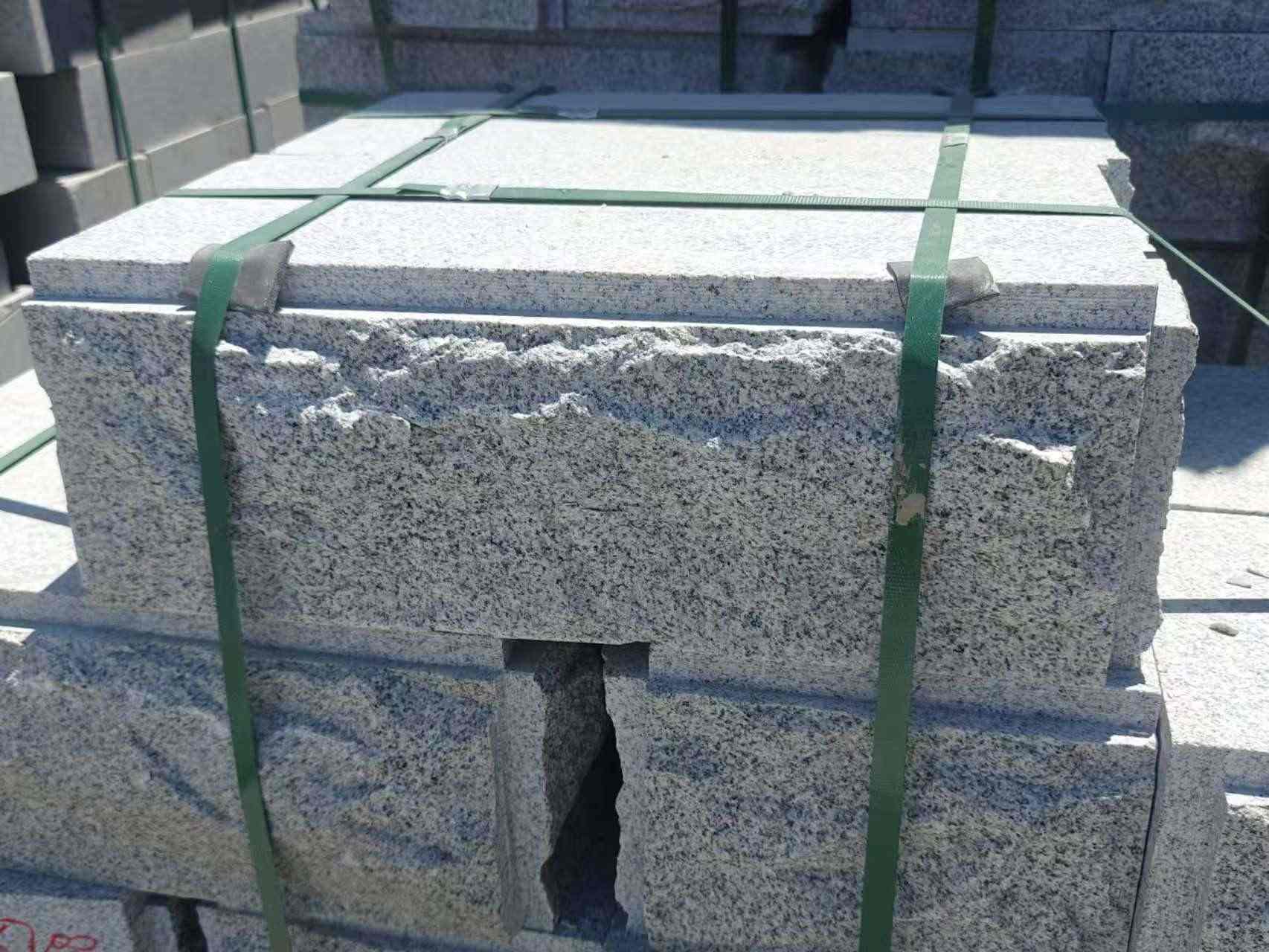 安庆 芝麻白花岗岩自然面成品