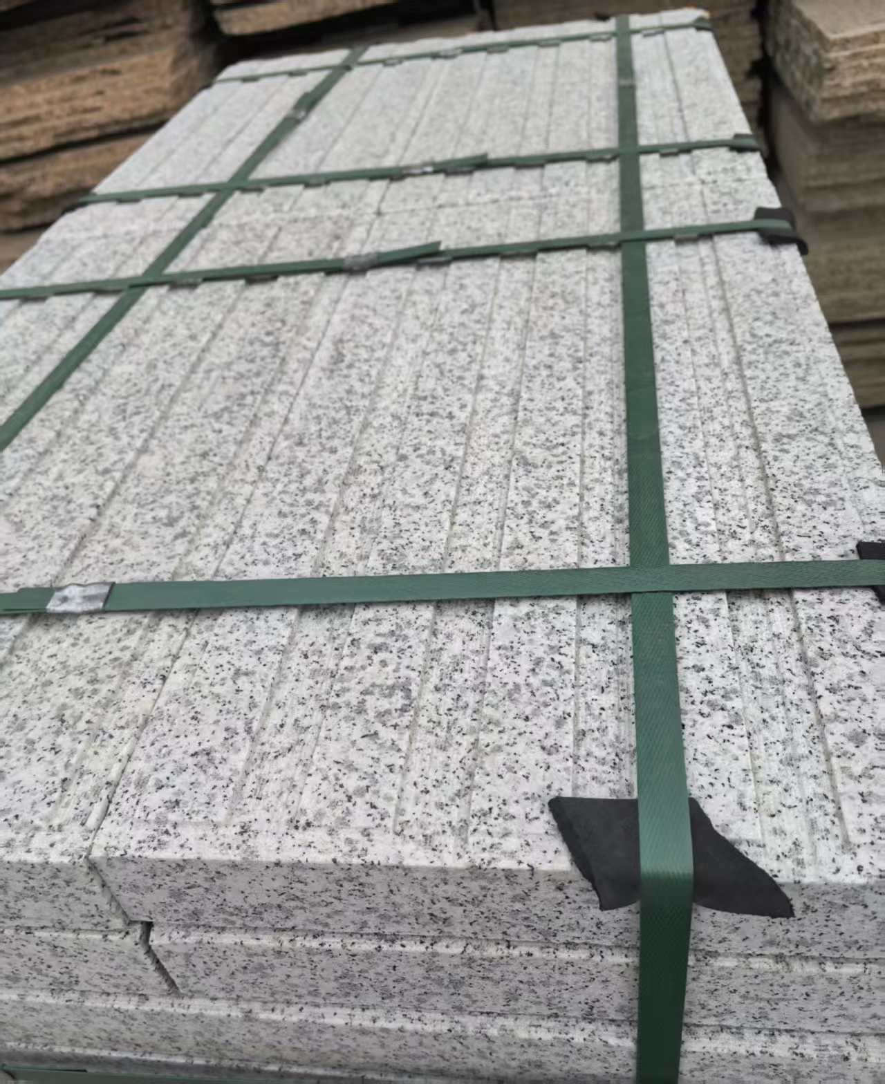 安庆 白麻花岗岩直行盲道石，盲条，地铺石