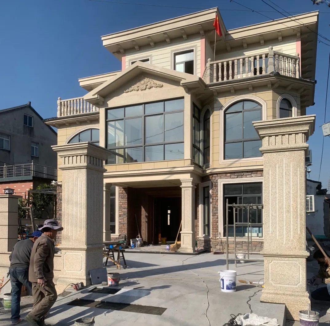 安庆 黄金麻花岗岩荔枝面别墅外墙干挂私家专属