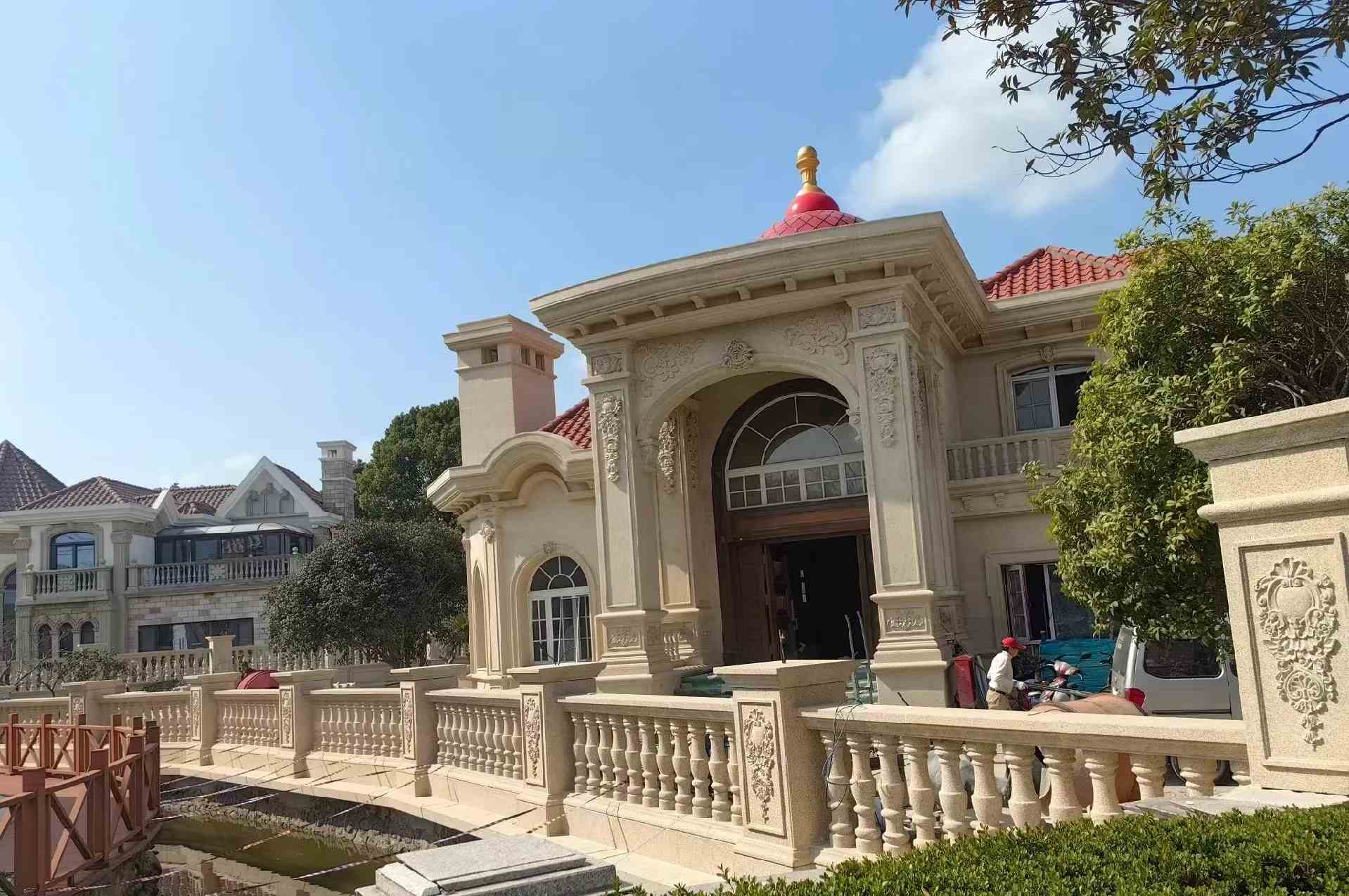 安庆 黄金麻花岗岩欧式别墅