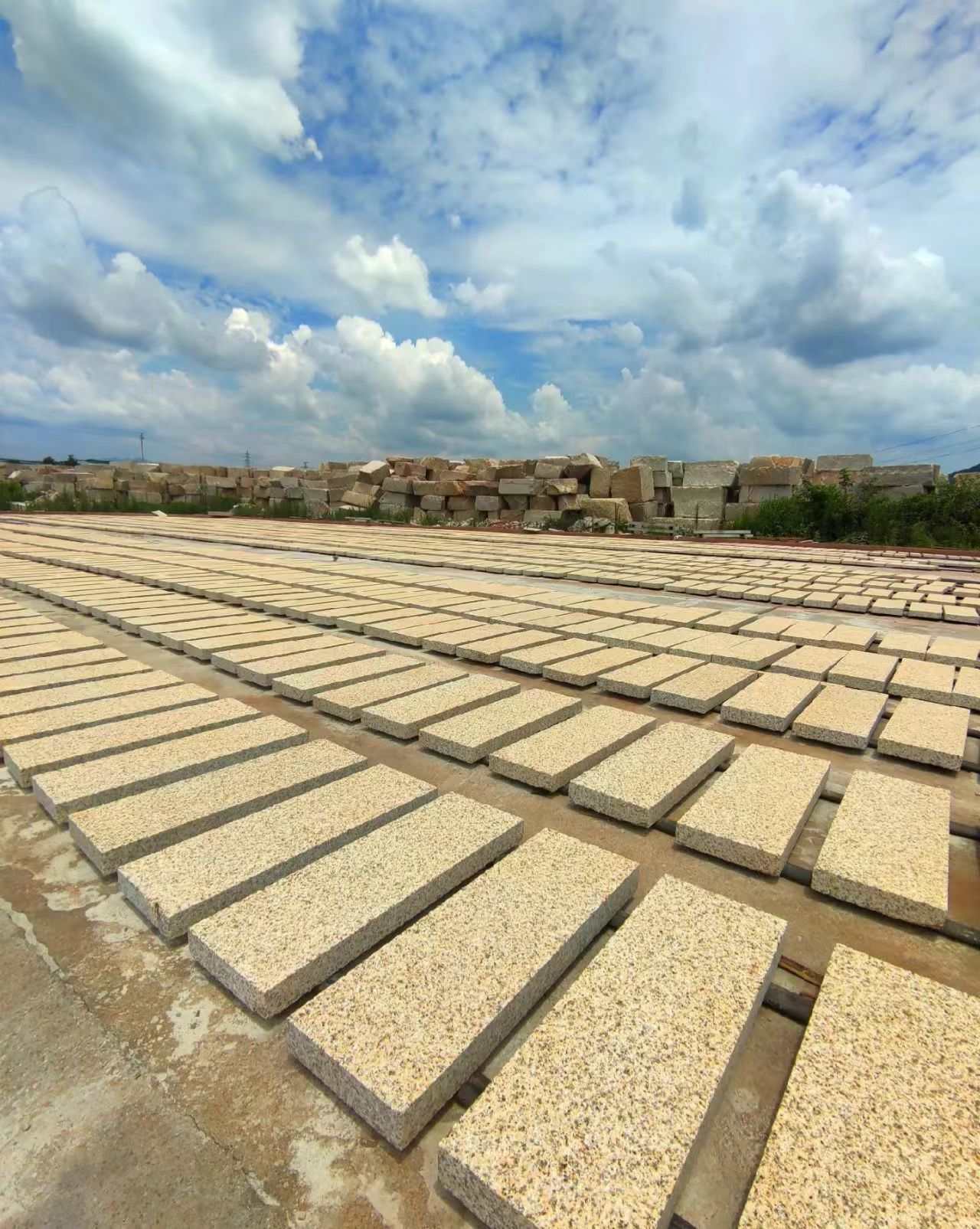 安庆 黄金麻花岗岩荔枝面地铺石防护中