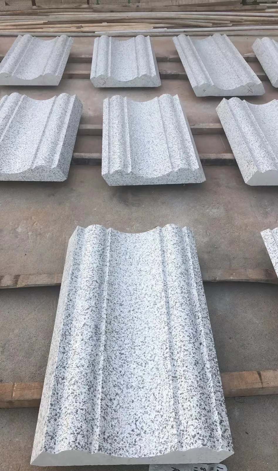 安庆 白麻花岗岩光面别墅线条