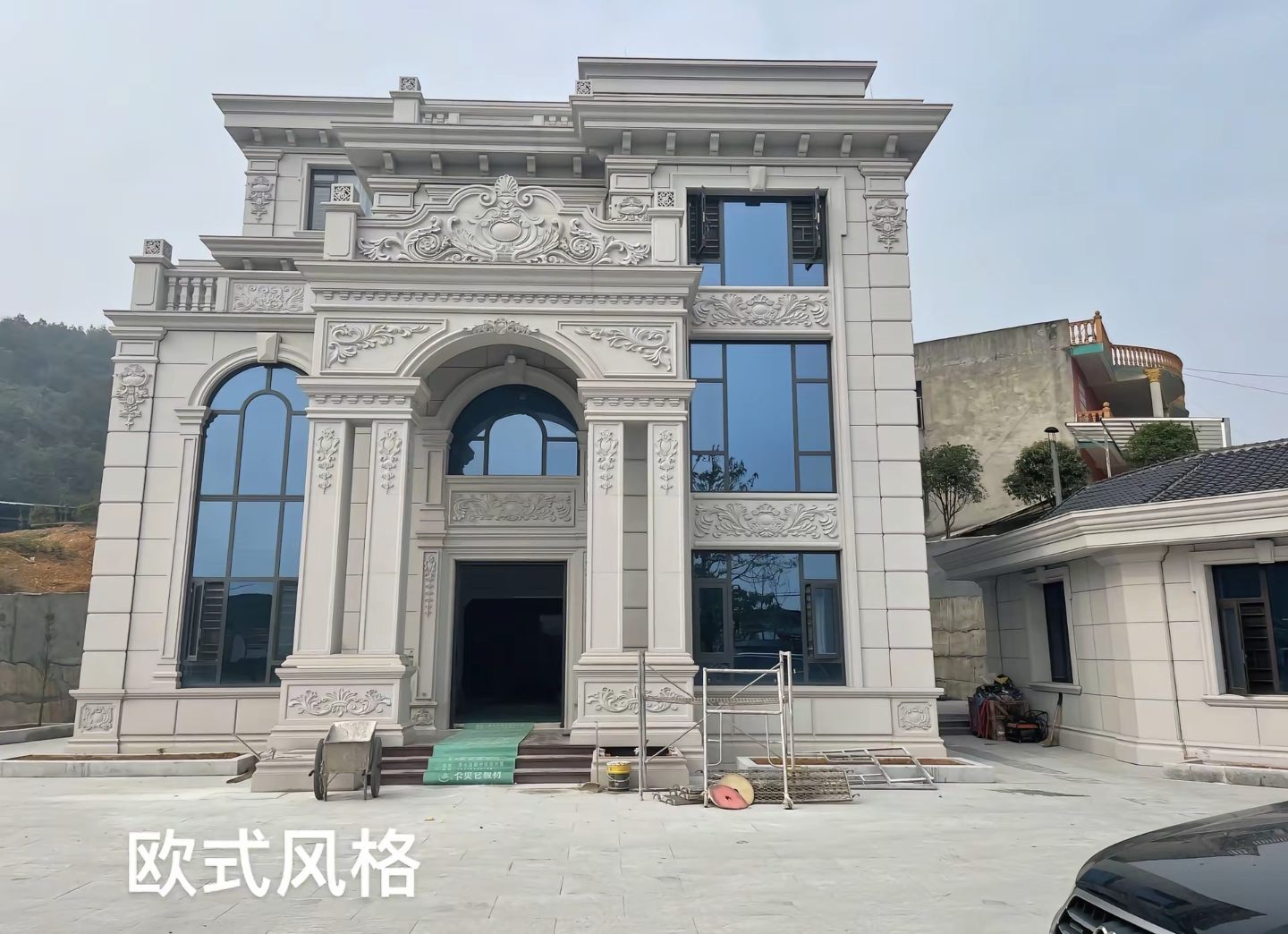 安庆 白麻花岗岩别墅外墙干挂