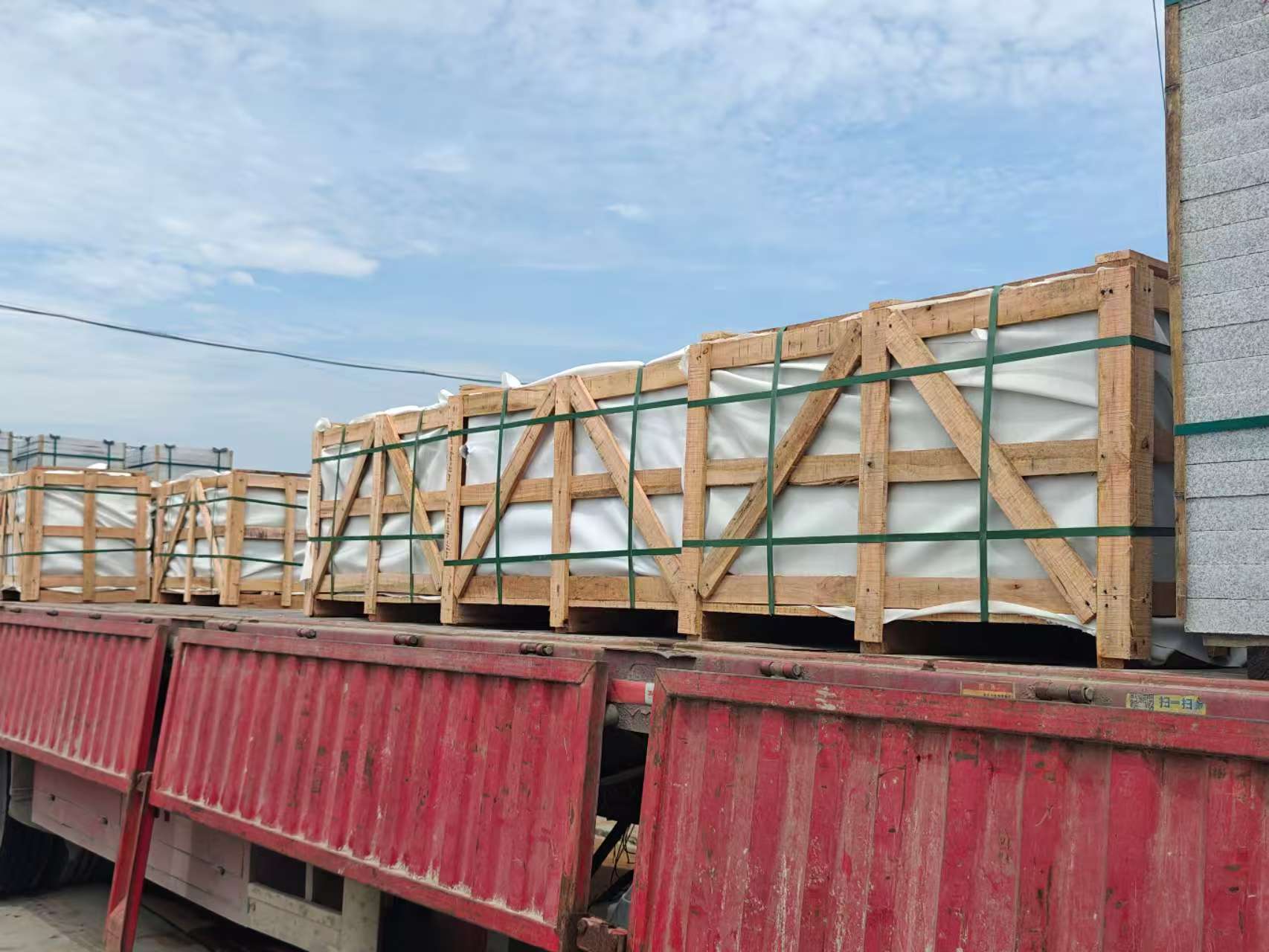 安庆 芝麻白花岗岩地铺石出口专车-泰国游